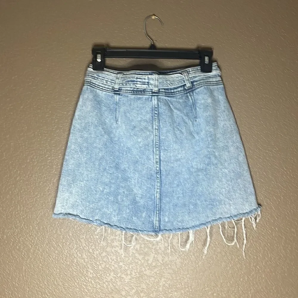 PacSun acid washed denim skirt size 26/2